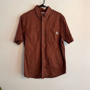 Duluth Trading 40 Grit Men's Short‎ Sleeve Button Down Shirt